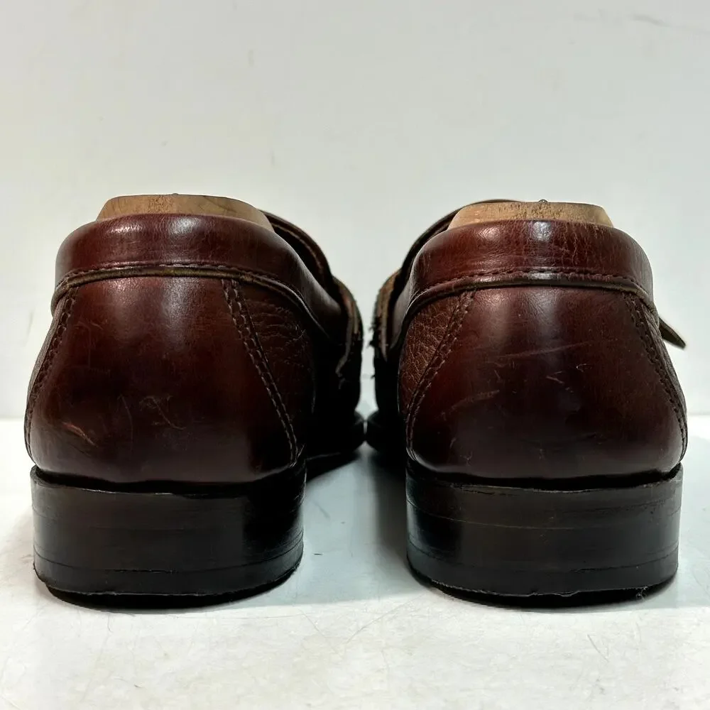 NEW HEELS Rancourt & Co. x H. S. Trask Buckle Loafer Brown Made in USA 9 D